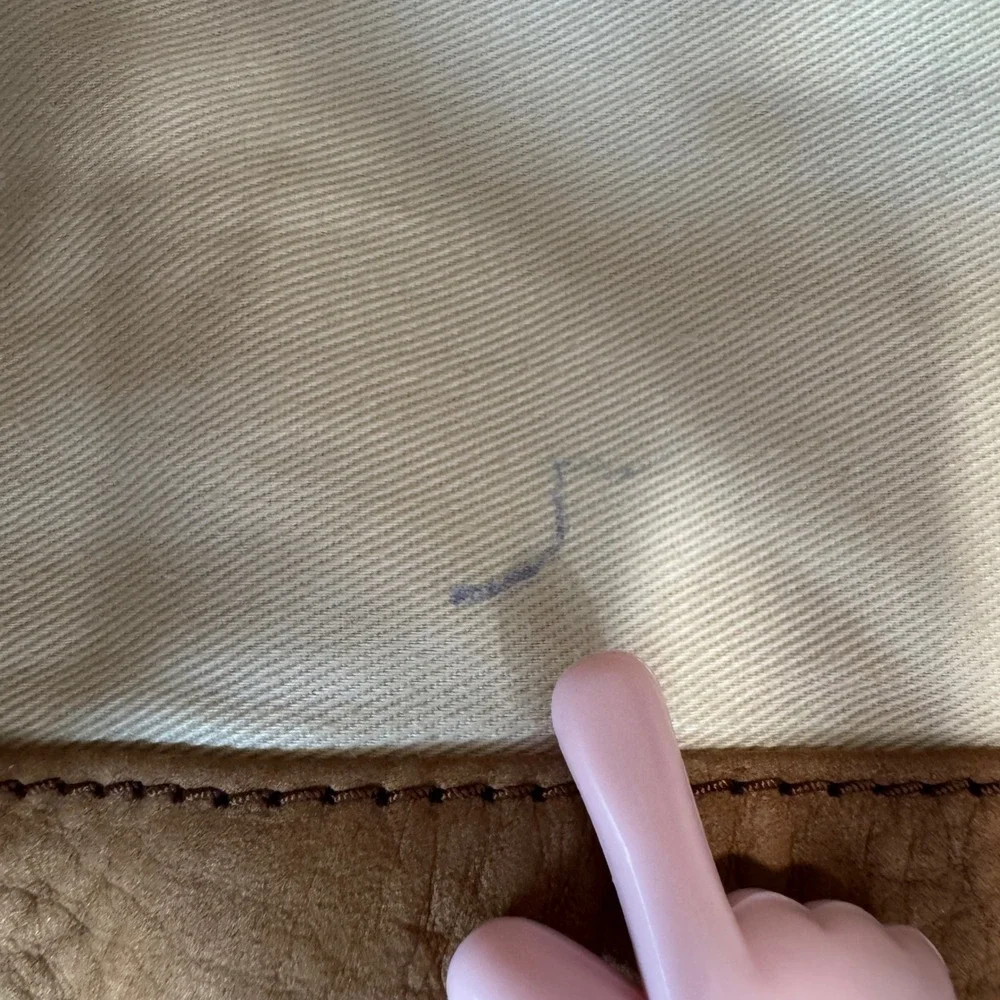 Eddie Bauer Tan Suede Leather Bag Drawstring One Shoulder Backpack Purse‎